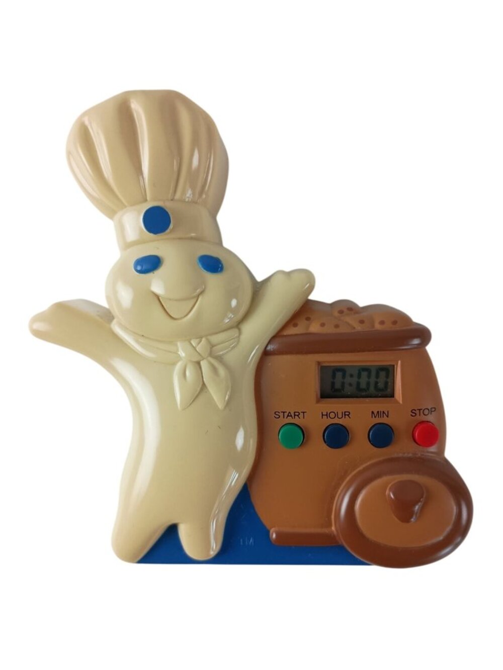 Pillsbury Doughboy Kitchen Magnet Clock/Timer 1997 Vintage Works